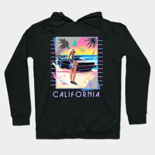 CALIFORNIA BEACH 80S RETRO STYLE Hoodie